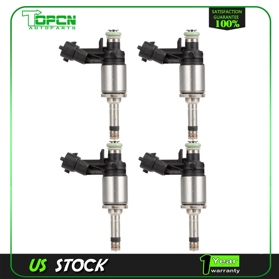4 inyectores de combustible para Ford Explorer 2,3 L 2017-2019 Ford Focus 2,3 L 2016-2018 Foto 2 de 4