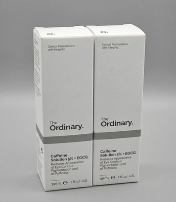2 PACKS The Ordinary Caffeine Solution 5% + EGCG / 1 oz Skin Care Eye Treatment