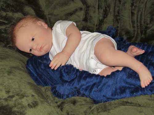 Big Newborn Baby, Realborn Landon Awake, 21" 6 Lbs. 6 Oz. COA - Picture 21 of 24