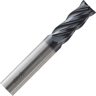 1/2'' 4FL Square End YGBasiX Multi-Helix Carbide End Mill, 1-1/4'' LOC, 3-1/4'' OAL