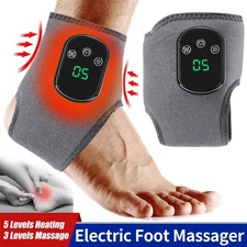 Foot Ankle Massager Vibration Infrared Hot Compress Joint Sprain Pain Relieve