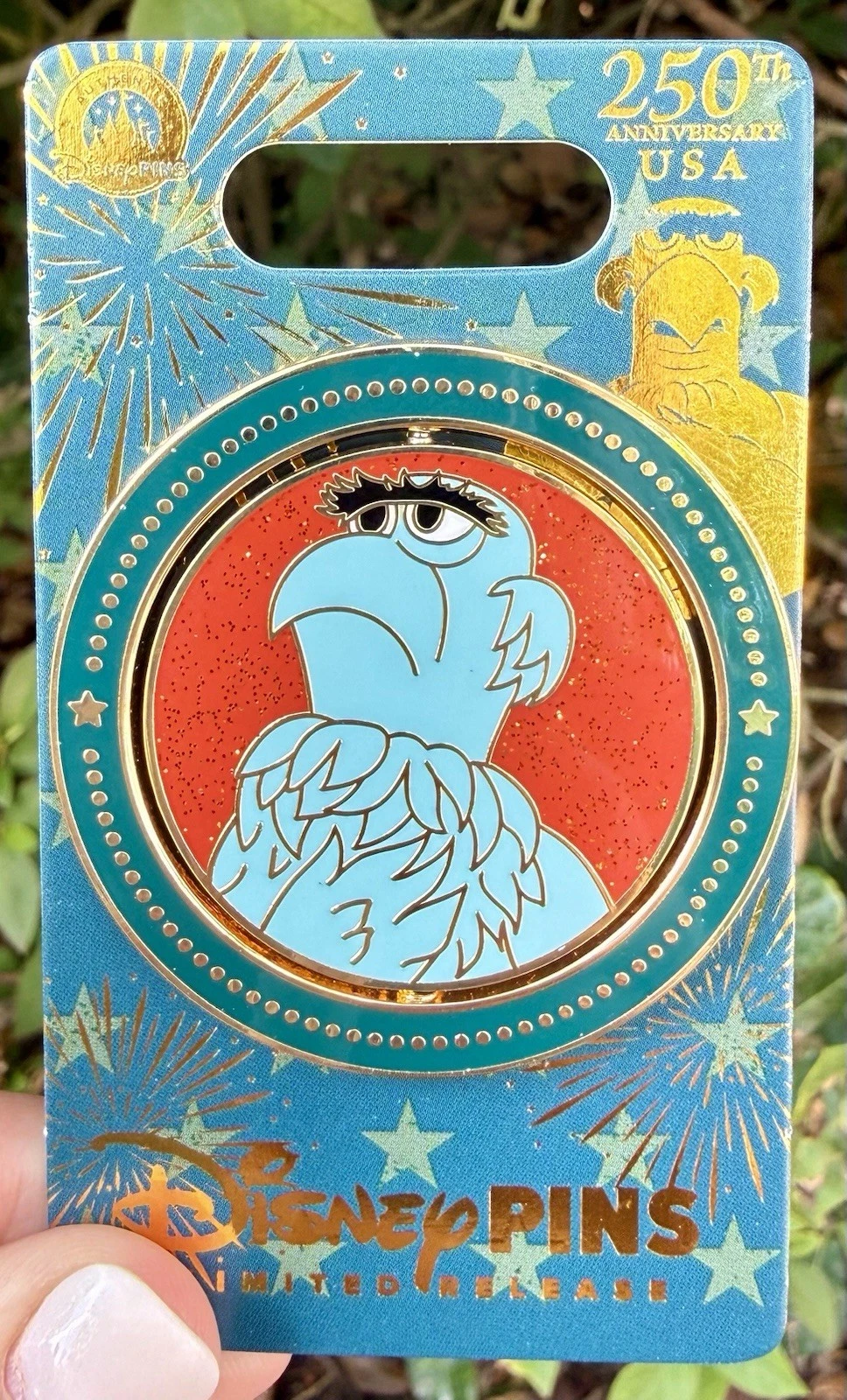 2026 Disney Parks USA 250th Anniversary Sam Eagle Muppets Spinner LR Pin