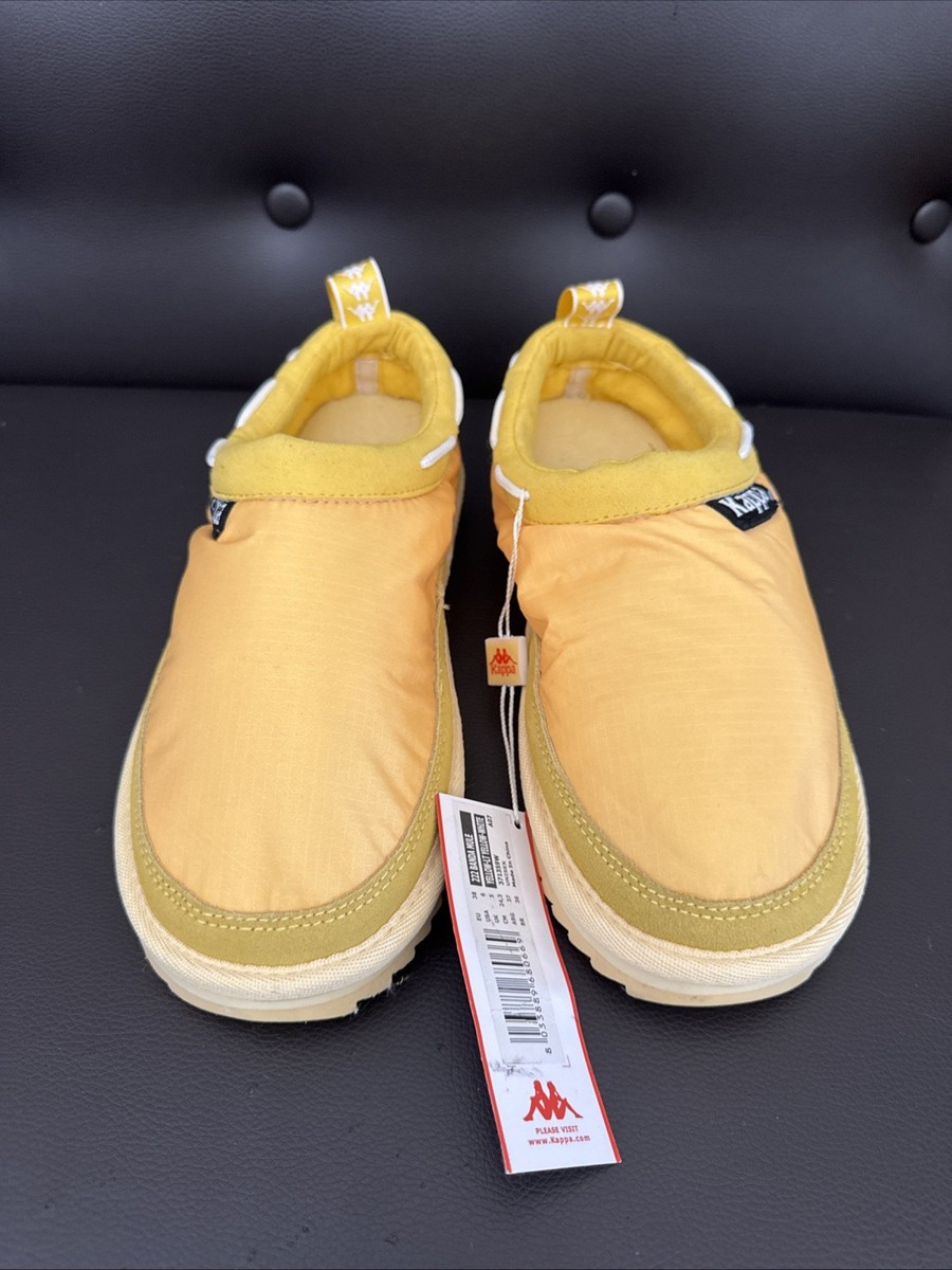 KAPPA 222 BANDA MULE Size 6 Yellow Lt Yellow White Slippers 