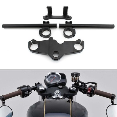 High Lift Version Clip Ons on Handlebar Triple Tree End Upper Top Clamp Bracket