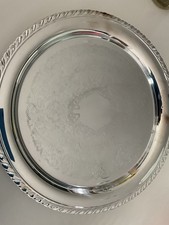Oneida Maybrook Relish Dish On Silver Plated Tray 12”/31cm Made In USA Vintage 