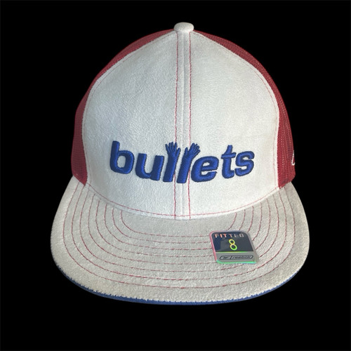 Cappello vintage Washington Bullets taglia 8 legno duro classico scamosciato rete posteriore - Foto 1 di 9