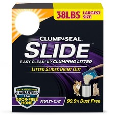 Clump  Seal SLIDE Multi-Cat Clumping Litter 38 lbs