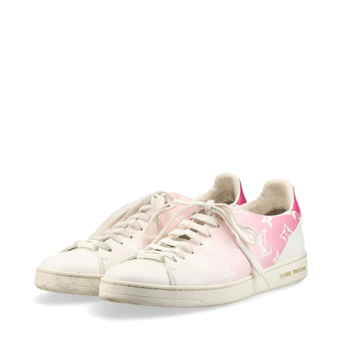 Louis Vuitton Front low line 20 years Leather Sneakers 37.5 Ladies' pink x white thumbnail 5