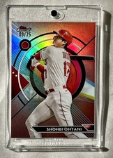 Topps 2023 Finest Shohei Ohtani #17 Rose Gold Refractor /75 Angels MLB Baseball