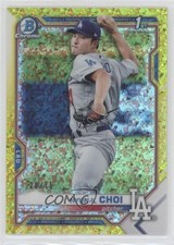 2021 Bowman Yellow Mini-Diamond Refractor 28/75 Hyun-il Choi #BCP-130 08uv
