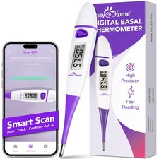 easy@Home Digital Basal Body Thermometer for Adults - Ovulation BBT