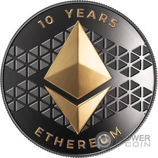 ETHEREUM 1 Oz Silver Coin 0,001 Ether United Crypto States 2025