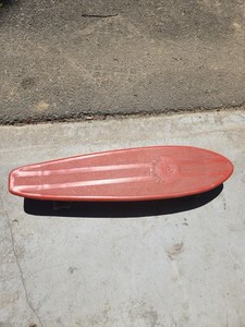 Vintage 1980s Newporter Stoker Continental Skateboard Old School Plastic Red