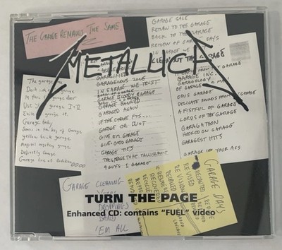 Metallica Turn The Page Enhanced Track CD Very Good Rare OOP