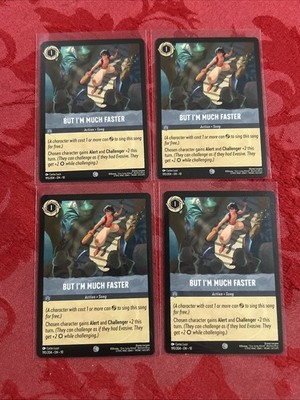 4x Lorcana Whispers in the Well - But I'm Much Faster -195/204 x4