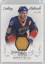 2013 Panini National Treasures Century Materials 51/99 Brett Hull #CM-BH HOF 0c3
