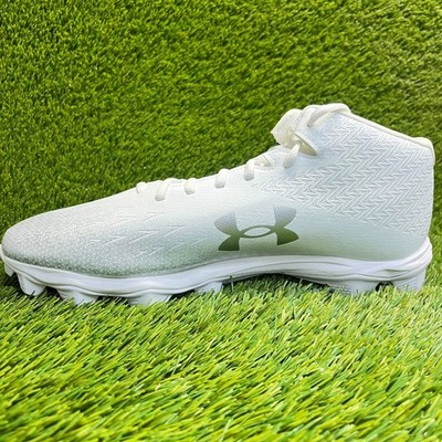 Men\'s 13 - Under Armour spotlight football cleat - White Under Armour Spotlight Football Cleat Men main image 4
