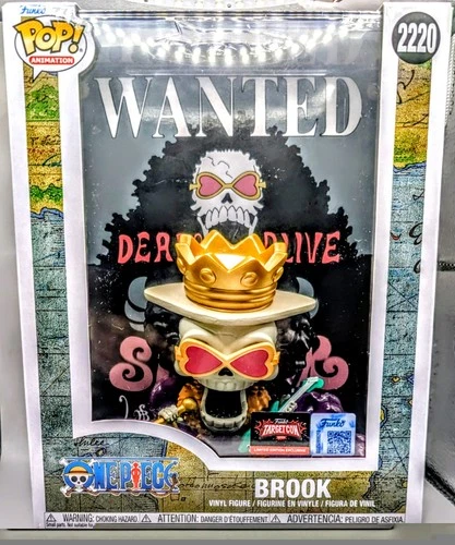 Funko POP! Animation: BROOK (Wanted Poster) #2220 TargetCon Exclusive IN HAND