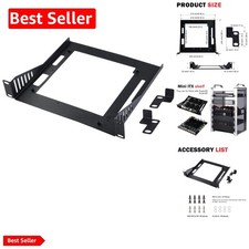 Sturdy Mini ITX 1U Rack Shelf - Essential for Compact Gaming & Media Systems