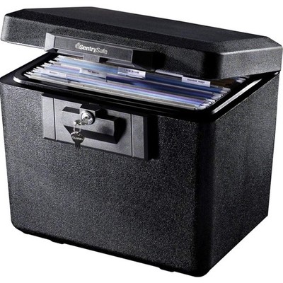 Fireproof Document Safe Alloy Steel 0.61 Cu Ft Key Lock Home Office