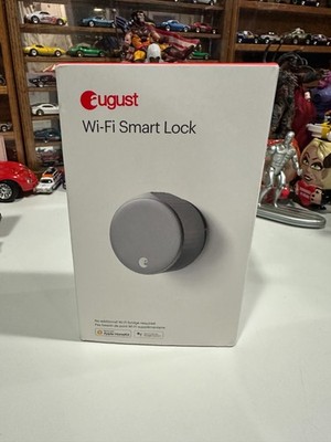 August Wi-Fi Smart Lock (Silver) - Latest Gen (4th) - Model ASL-05 New Open Box