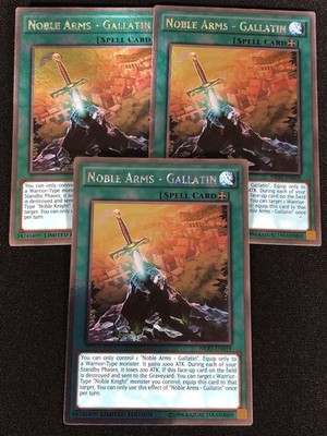 Yugioh Noble Arms Gallatin NKRT-EN019 Platinum x3 (NM)