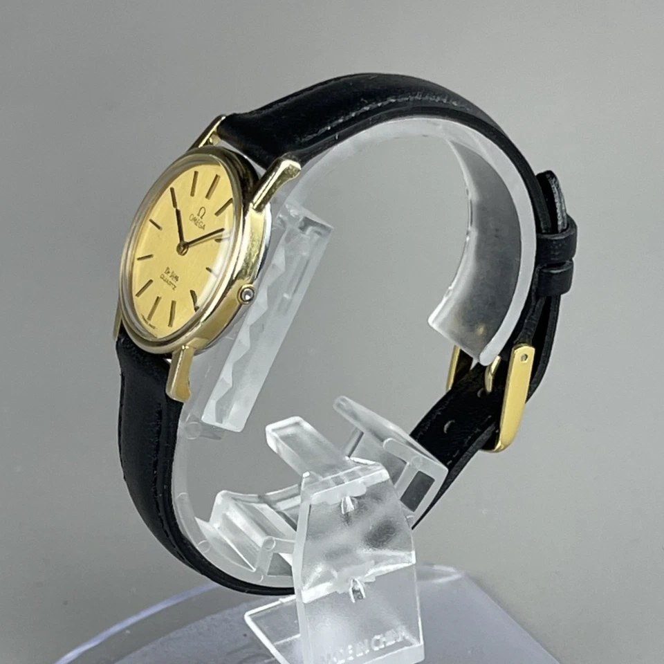 Reloj OMEGA De Ville Vintage Damas Correa de Cuero Nueva Batería 591.012 Foto 4 de 4