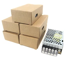 LOT OF 5 NEW MEAN WELL RS-25-24 POWER SUPPLIES RS2524