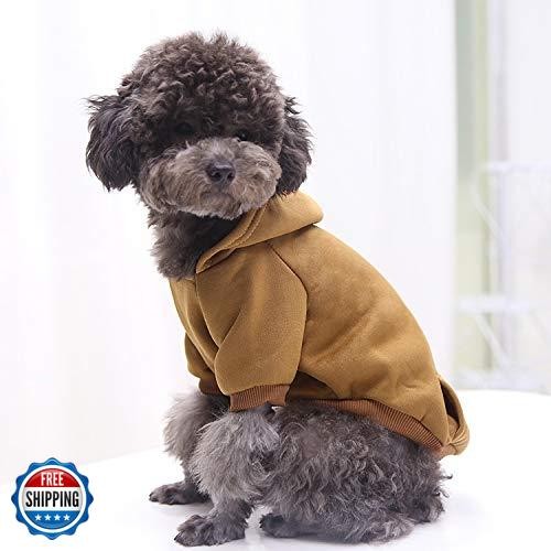 Idepet Pet Dog Hoodies Dog Clothes for Small Dogs Vest Chihuahua Clothes Warm - Picture 2 of 5