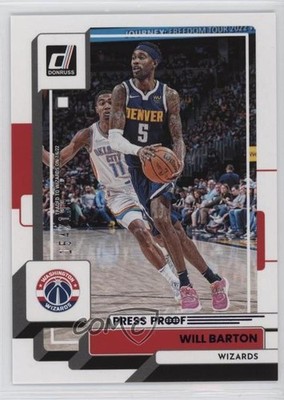 2022-23 Panini Donruss Purple Press Proof 154/199 Will Barton #88 4z8