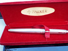 PARKER 75 FOUGERE 925 ARGENT MASSIF STERLING SILVER FELT TIP ROLLER B PEN FRANCP — photo 2
