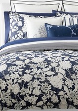 Ralph Lauren Reese Floral 3-Pc. Duvet Cover Set Queen Navy/ White Multi 300