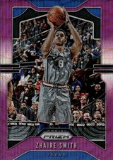 2019-20 Panini Prizm Zhaire Smith #51 Prizms Purple Wave Philadelphia 76ers 3A