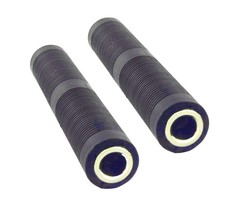 SHANFEILU 1/4 Inch TRS TS Coupler 6.35mm Female to 80mm x 13mm, Black