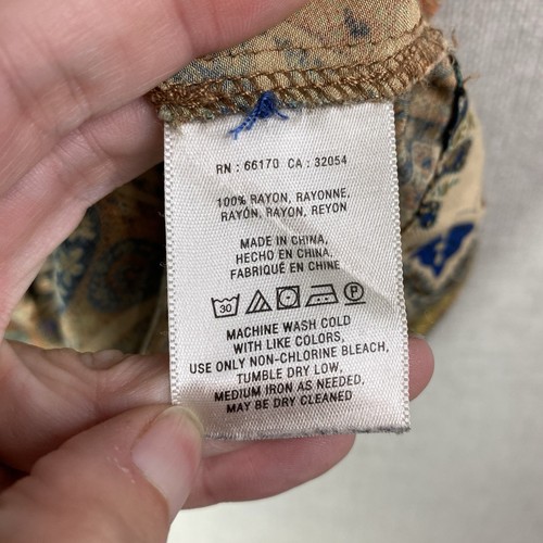 Anthropologie Holding Horses Women 4 Paisley Palette Mini Shirt Dress Boho Brown - Picture 9 of 11