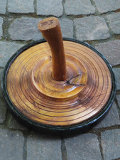 alter Eisstock aus Holz mit Eisenring ~ Dachbodenfund ~ Vintage ~ Retro