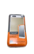 Spigen Aluminum Fit White & Anodized Aluminum Case for iPhone 6 & 6S - New