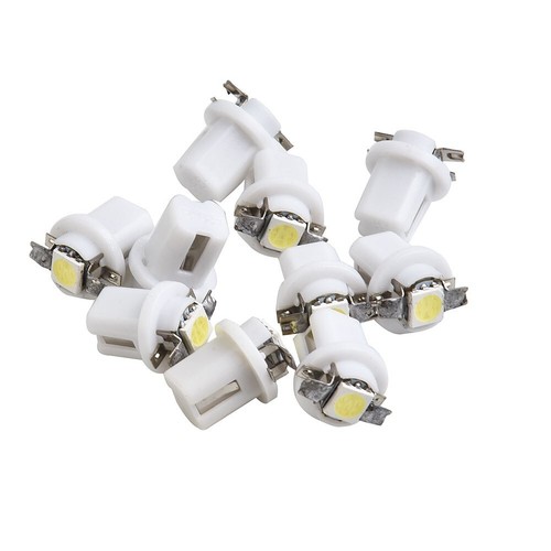 10-pc T5 B8.5D 5050 SMD White-car-Led Tableau de Bord Lampe Outil Ampoule - Picture 4 of 24