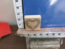 heart elegant wreath ornate rubber stamps 3z