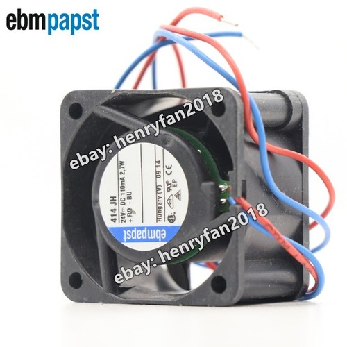 Ebmpapst 414JH Axial Fan DC 24V 2.7W 0.11A 2wire 40*40*25mm 22m3/h Cooling Fan - Picture 2 of 6