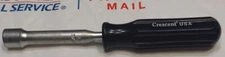 Crescent 14 7/16 Nut Driver Socket Hand Tool Black Plastic Handle USA Made SAE