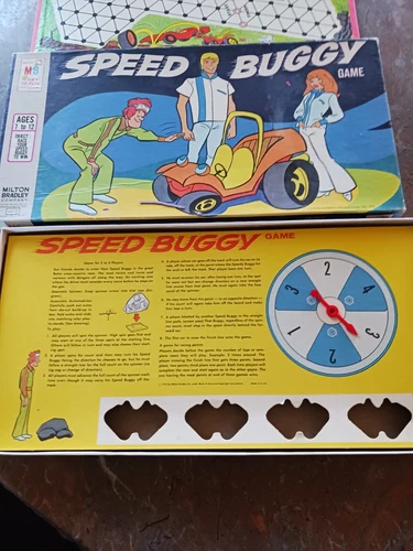 Speed Buggy Board Game 1973 Milton Bradley Vintage Game