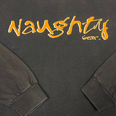 Vintage Naughty By Nature Rap Tee 90s Naughty gear Brown Single
