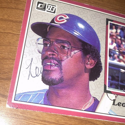 Chicago Cubs Leon "Bull" Durham signed / autographed 1983 Donruss BIG card Auto - Picture 2 of 3