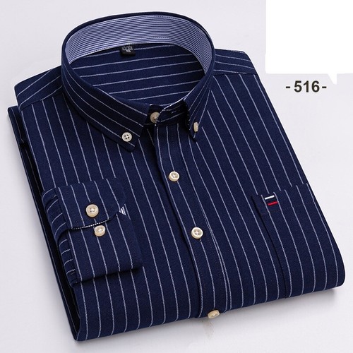 Mens Oxford Shirts Formal Business Long Sleeves Cotton Casual Dress Shirts Tops - Picture 6 of 19