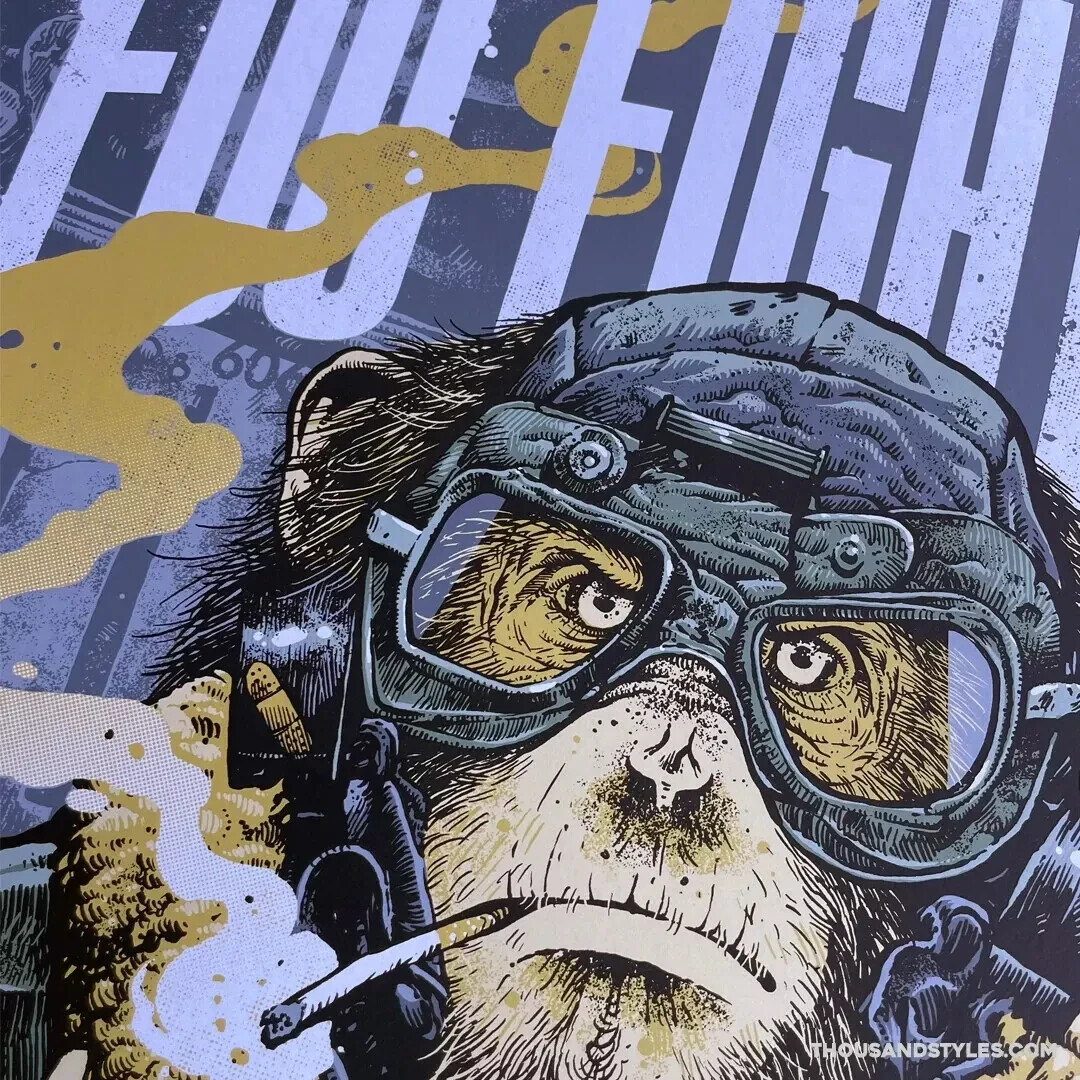 Foo Fighters Show Poster Hershey PA 7/23/2024 - LE/125 Dan Foo Fighters Show Poster Hershey PA 7/23/2024 - LE/125 Dan