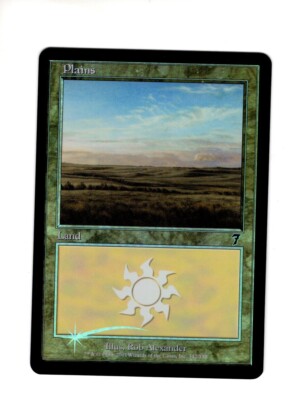 Plains 7th Edition FOIL NM- light clouding MTG Magic d