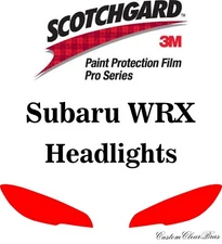 3M Scotchgard Paint Protection Pro Series Fits 2018 2019 2020 2021 Subaru WRX