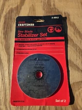 NOS Vntg SEARS Craftsman Circular Saw Blade 4'' Stabilizer Set 5/8'' Arbor 4952