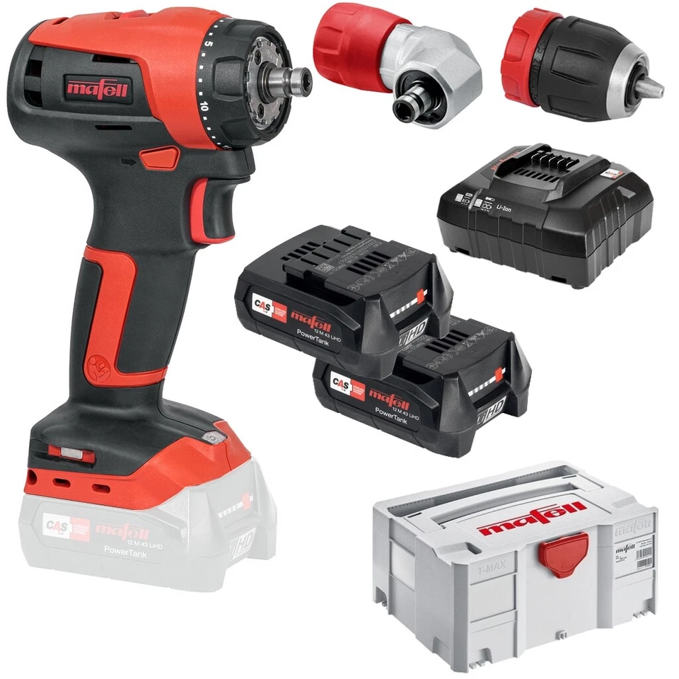 Mafell DuoDübler Dübler DDF 40 MaxiMAX + Akku Bohrschrauber Schrauber A12 T-MAX - Bild 3 von 3